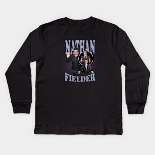 Nathan Fielder Vintage 90s Kids Long Sleeve T-Shirt